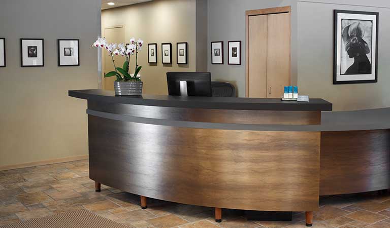 Custom Cabinet Furniture Manufacturer In Phoenix Arizona Healthcare Medical Office Interior Designs from Formica and Wilsonart